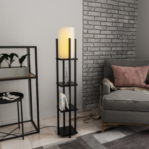 Φωτιστικό Δαπέδου Shelf Μαύρο 25x25x130 cm - Img 2