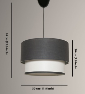Φωτιστικό οροφής Tubol - Anthracite Λευκό/Antracit - Img 3