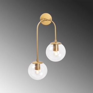 Φωτιστικό Τοίχου Jewel 10580, Γυαλιστερό Χρυσό - Img 3