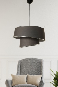 Φωτιστικό οροφής Barette Ασημί 32x32x70 cm