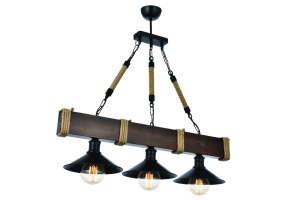 Φωτιστικό οροφής Kutuk Καρυδί 70x20x75 cm