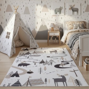 Χαλί Διαδρόμου Coco V5 Κρεμ 80x150 cm