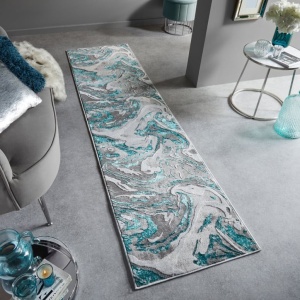 Χαλί Διαδρόμου Marbled Πράσινο SMARALD 80X300 cm, Flair Rugs