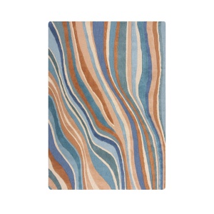 Χαλί Abstract Flow Μπλε 200x290 cm, Flair Rugs - Img 6