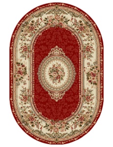 Χαλί Clasic, Lotos 571, Grena, 60x110 cm, Oval 1800 gr/mp