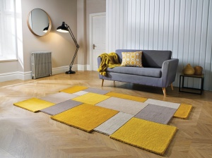 Χαλί Collage Κίτρινο Ochre/Natural 200X290 cm, Flair Rugs