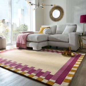 Χαλί Lois Scallop Kai Wool Πράσινο 120X170 cm, Flair Rugs