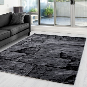 Χαλί Parma Μαύρο V4 80x150 cm