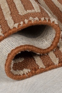 Χαλί διάδρομος Kylo κυκλικό Knit Τερακότα 80x300 cm, Flair Rugs - Img 4