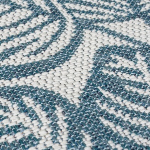 Χαλί Διαδρόμου Bella Leaf Outdoor Μπλε 80x230 cm, Flair Rugs - Img 3