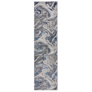 Χαλί Διαδρόμου Marbled Bleumarin 60X230 cm, Flair Rugs - Img 2