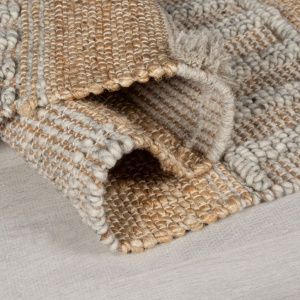 Χαλί Διαδρόμου Medina Jute Natural/Γκρι 60X230 cm, Flair Rugs - Img 3
