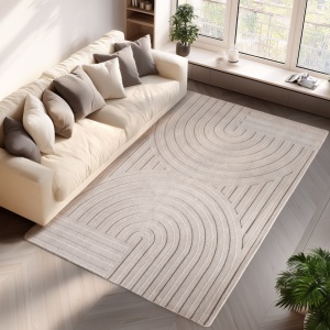 Χαλί boho Pompei V1 Κρεμ 120x170 cm - Img 2