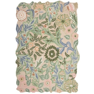 Χαλί Bryony Shaped Floral Πράσινο 200x290 cm, Flair Rugs - Img 5