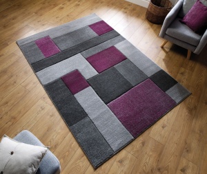 Χαλί Cosmos Violet/Γκρι 200X290 cm, Flair Rugs