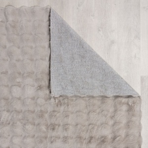 Χαλί Waffle Faux Fur Γκρι 180X290 cm, Flair Rugs - Img 4