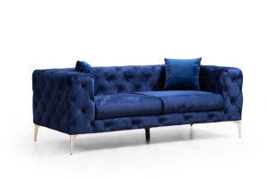 2θέσιος καναπές Como Navy Μπλε 197x70x90 cm - Img 6