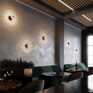 Aplica Eskola Negru 70x70x12.4 cm - Img 7