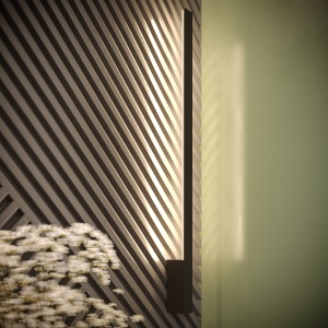 Aplica perete LED Lahti Negru 4000K 4x6.5x70 cm - Img 12
