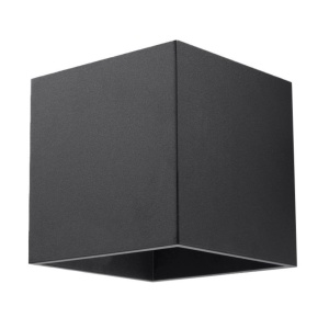 Aplica perete Quad Negru 10x12x10 cm