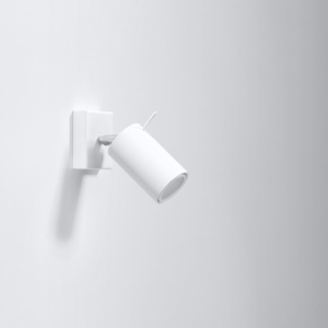 Aplica perete Ring Alb 8x16x8 cm - Img 2