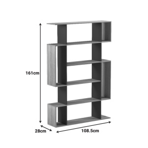 Biblioteca, Mito, Alb, 25x108.5x161 cm - Img 7