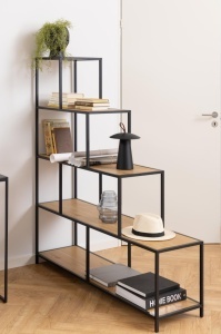 Biblioteca Seaford, Natural, 150x135x35 cm - Img 2