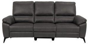 Canapea extensibila cu 3 locuri Rana, Gri, 103x215x99 cm - Img 3