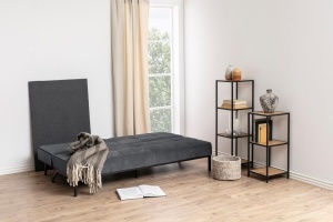 Canapea extensibila Perugia, Gri, 87x198x95 cm - Img 2