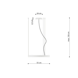 Candelabru LED Rio 55 Bej 3000K 55x55x150 cm - Img 9