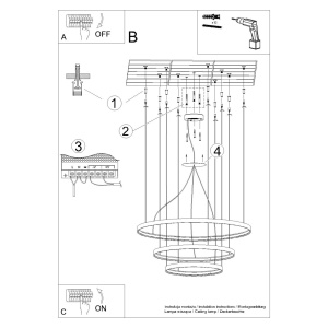 Candelabru LED Rio 55x78x110 Auriu 3000K 110x110x150 cm - Img 6