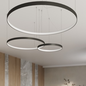 Candelabru LED Rio Negru 4000K 78x78x150 cm - Img 13