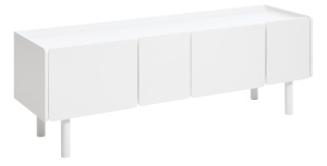 Comoda TV BERA, Alb, 45x55x160 cm - Img 3