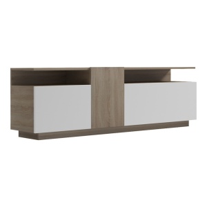 Comoda TV Vendora Alb 150x29.5x46.3 cm - Img 3