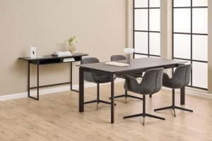 Consola Darlington, Negru, 77x140x40 cm
