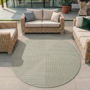 Covor Rotund NOVA V2 Verde 120x120 cm