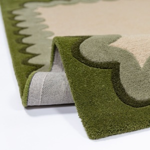 Covor Wiggle Wool Verde oliv 200x290 cm - Img 2