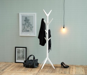 Cuier Ascot, Alb, 178x42x42 cm