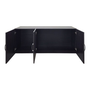 Dulap cu 3 usi, Alvia, Wenge, 51x150x60 cm - Img 2