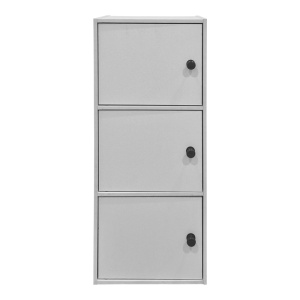 Dulap cu 3 usi, Wirdia, Alb, 24x30.5x71.5 cm - Img 3