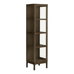 Dulap vitrina Cabinet, Maro inchis, 40x47x180 cm - Img 4