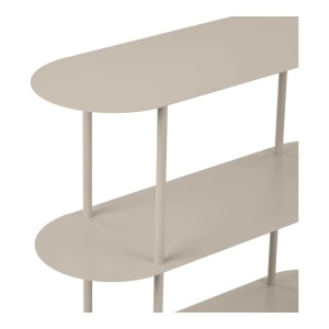 Etajera metalica joasa Rieti, Bej, 90x31x81 cm