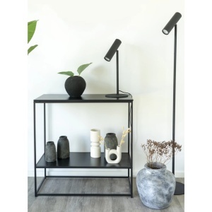 Lampa de podea Paris, Negru, 25x25x150 cm