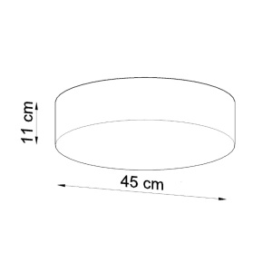 Lustra Arena Alb 45x45x11 cm - Img 4