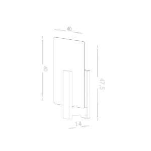 Lustra Lappo Wenge 40x14x47.5 cm - Img 5