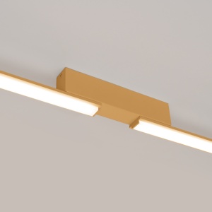Lustra LED Lagom Auriu 3000K 181x4x7 cm - Img 6