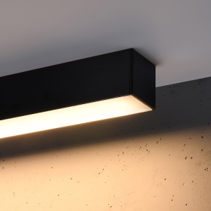 Lustra LED Pinne Negru 3000K 150x6x6 cm - Img 5