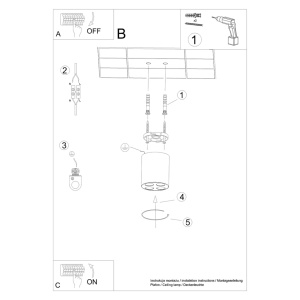 Lustra LED Zoe Alb 4000K 7.2x7.2x8.3 cm - Img 6
