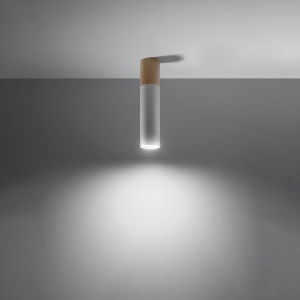 Lustra Pablo Alb 6x6x30 cm - Img 3