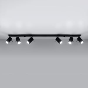 Lustra Ring Negru 118x6x16 cm - Img 2